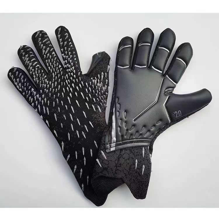 Guantes de portero de fútbol Guantes de portero transpirables antideslizantes resistentes al desgaste de látex para niños adultos profesionales sin protección para los dedos_voghion.com
