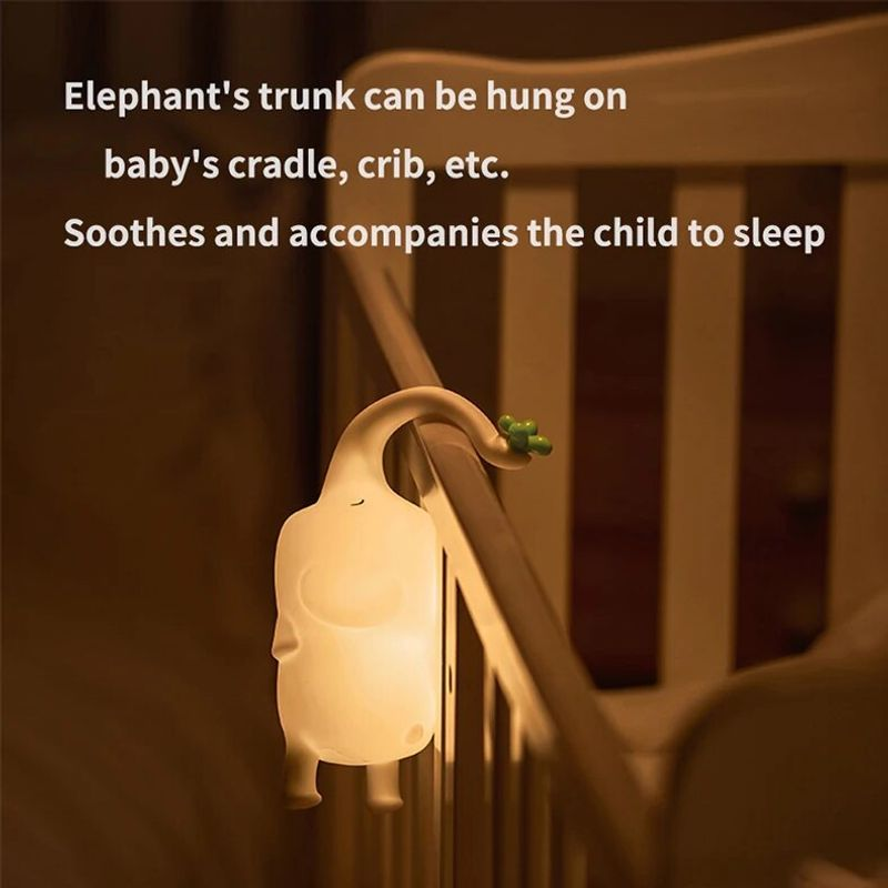 Niedliches LED-Nachtlicht, Touch-Sensor, Cartoon-Nachtlichter für Kinder, Silikon, für Kinder, Urlaub, Weihnachten, Geschenk, Nachttischlampe, Schlafzimmer_voghion.com
