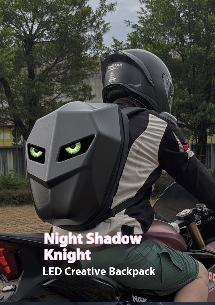 Knight Rucksack Rad Auge Cool Bluetooth DIY Motorrad Reiten Sicherheit LED Display Helm_voghion.com