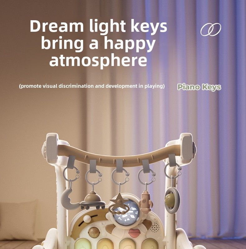 Qiao Le Bear Baby Pedal Piano Fitness Rack Walker 3 luni 6 Puzzle Educație timpurie Nou-născut Toddler Baby Toys_voghion.com