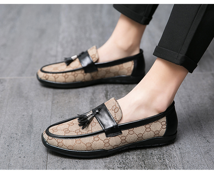 Außenhandel Beanie Schuhe Herren Sommer Social Influencer Slip On Lazy Trendy Casual Leder Korean Personalisiert_voghion.com