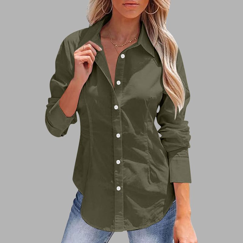 Camicia da uomo slim fit a maniche lunghe in lino e cotone con bottoni - Abbigliamento casual, formale, da ufficio_voghion.com