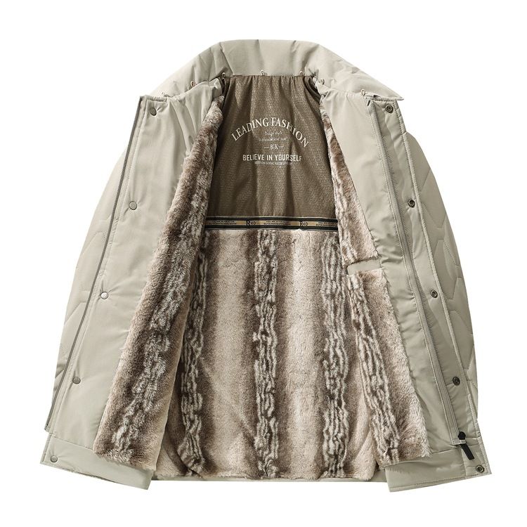 Cappello da uomo con colletto rimovibile, imbottito in cotone spesso, casual, caldo_voghion.com