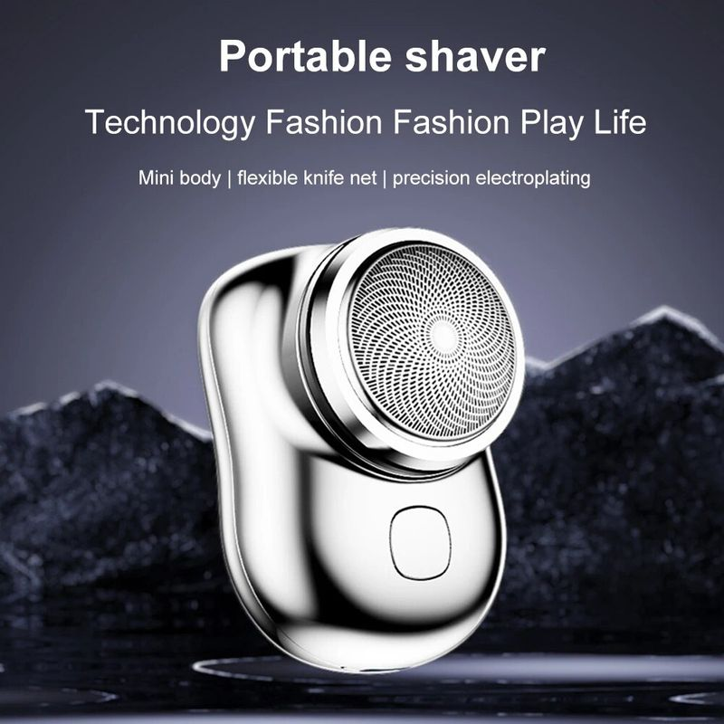 1pc Mini upgraded with 6-blade portable mini charging travel electric shaver for men's shavers_voghion.com