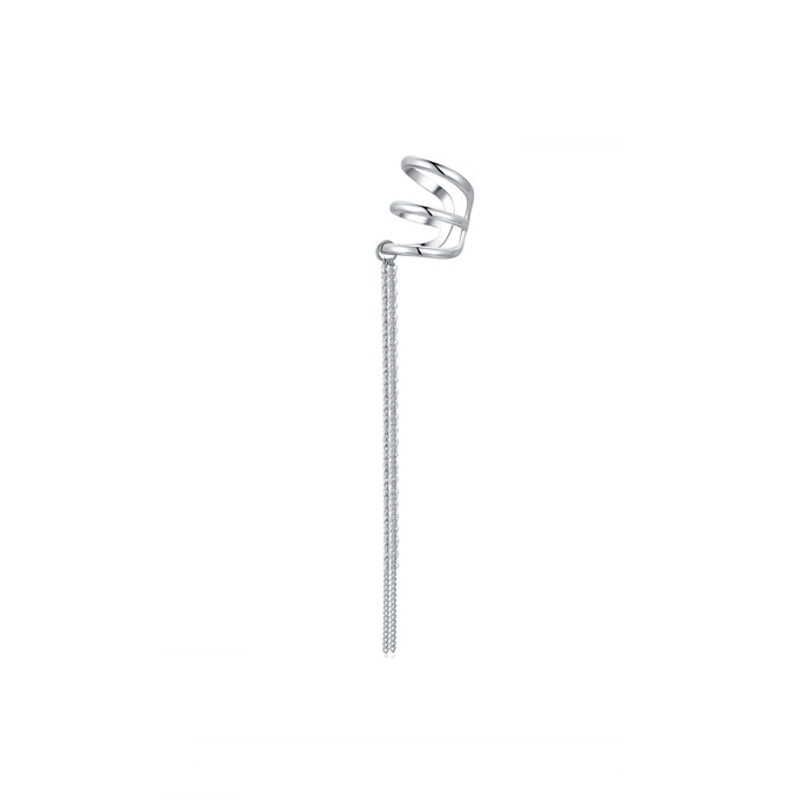 Pendientes de cadena larga multicapa VENUS de color plateado para mujer y niña, regalo de cumpleaños, joya sencilla para la oficina._voghion.com