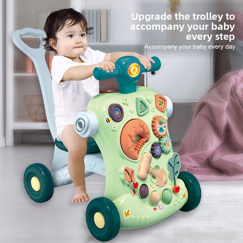 Cochecito de bebé 6 en 1, juguete musical, andador para aprender a caminar, de 0 a 36 meses_voghion.com