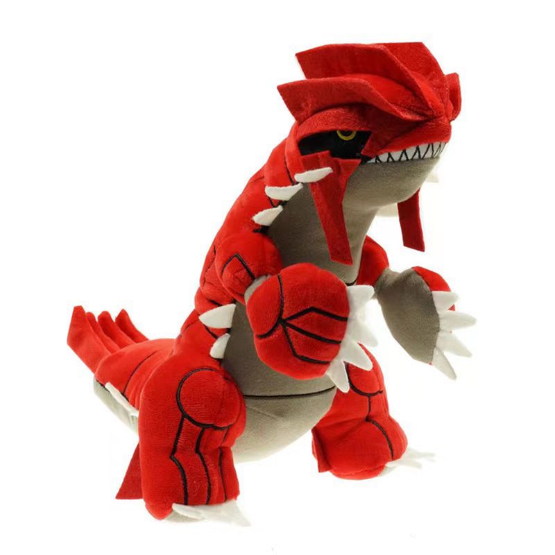 Groudon plyschdocka tecknad Japan Anime röd älv plyschleksaker mjuk fylld kawaii dinosauriedocka födelsedagspresent för barn_voghion.com