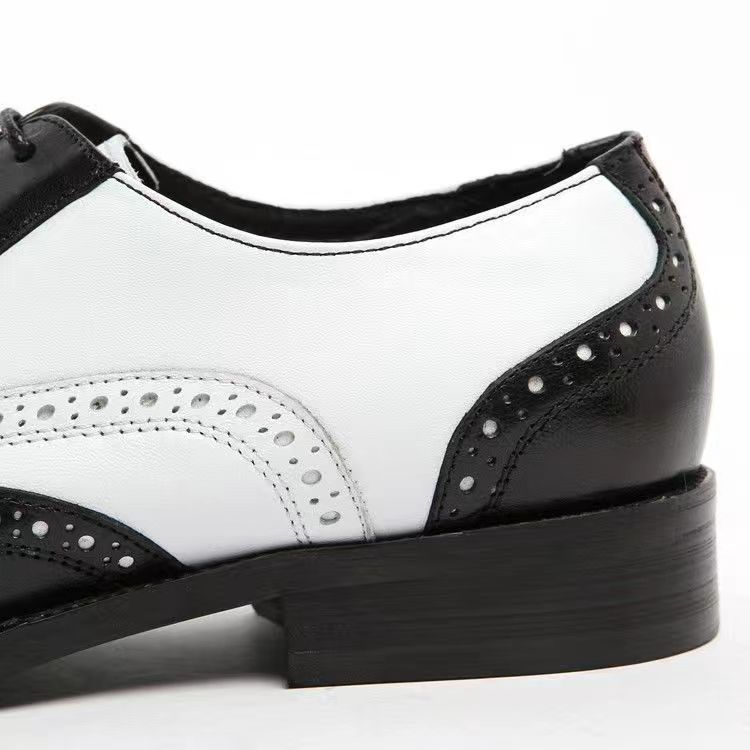 Vīriešu Brogue apavi Vīriešu Oksfordas formāli Brogue mežģīņu āda _voghion.com