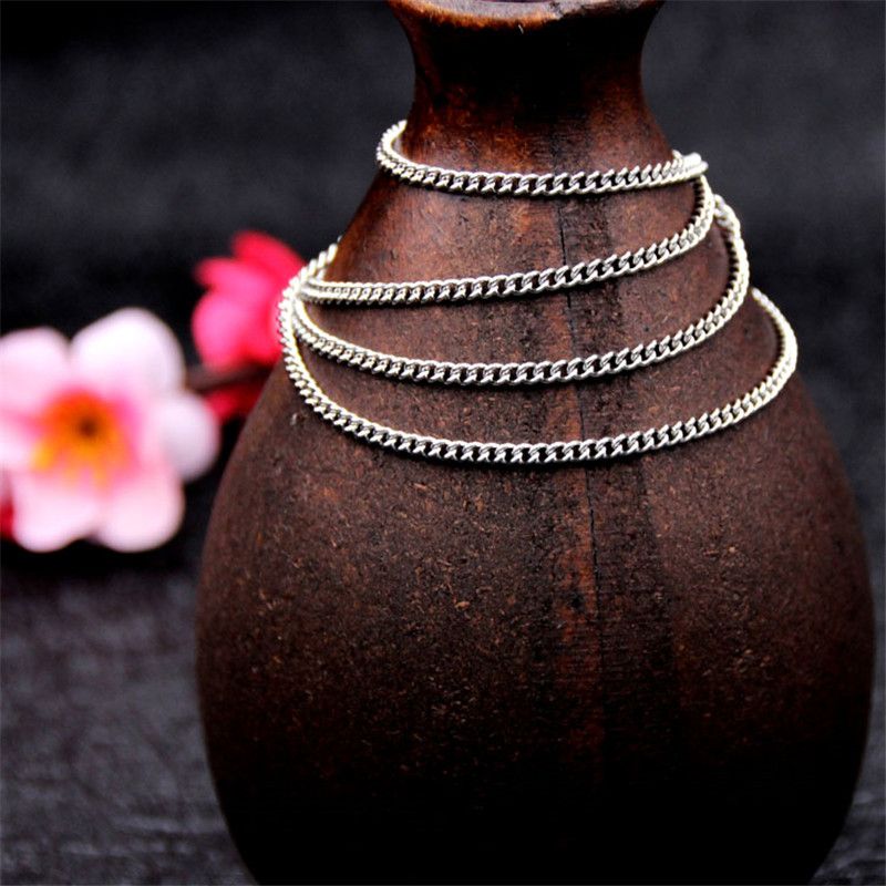 Heißer verkauf Herren und damen edelstahl ketten, seite kette anhänger, größe 45-60 cm, breite 1.9/2,3mm_voghion.com