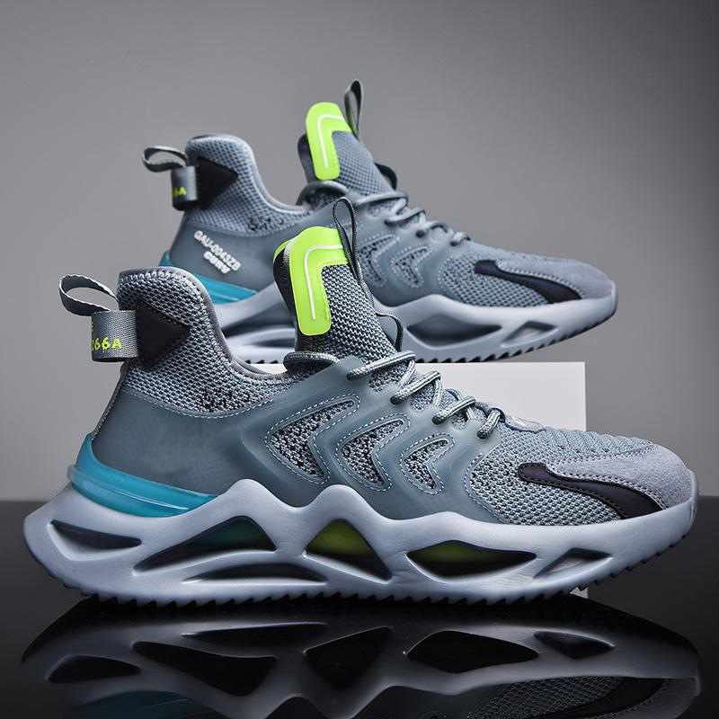 Herrenschuhe 2023 Herbst Neue atmungsaktive fliegende gewebte Klinge unten koreanische Mode Freizeitschuhe grenzüberschreitende trendige Schuhe Sportschuhe_voghion.com