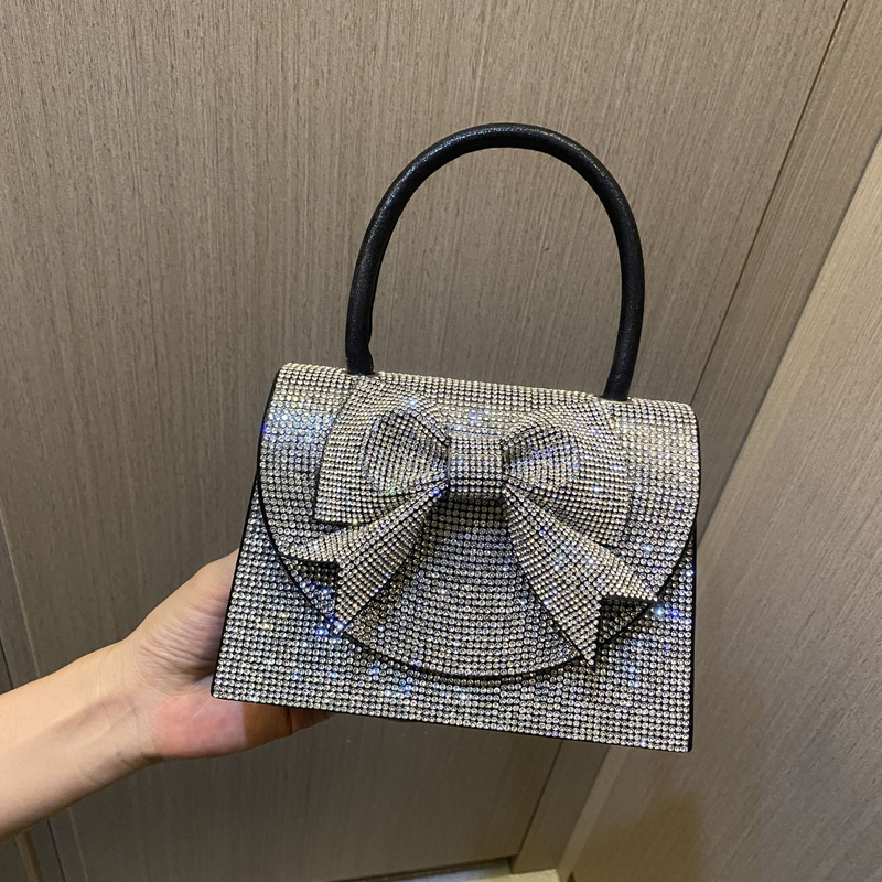 New Light Luxury Water Diamond Portable Bridesmaid Wedding Dress Evening Banquet Bag_voghion.com