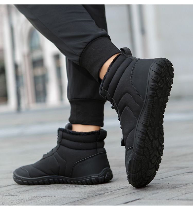 HerrenschuheWinter-Fünf-Finger-Baumwollschuhe für Männer und Frauen Hohe Schneestiefel Plus Samtverdickte Warme Rutschfeste Wasserabweisende Wanderschuhe_voghion.com