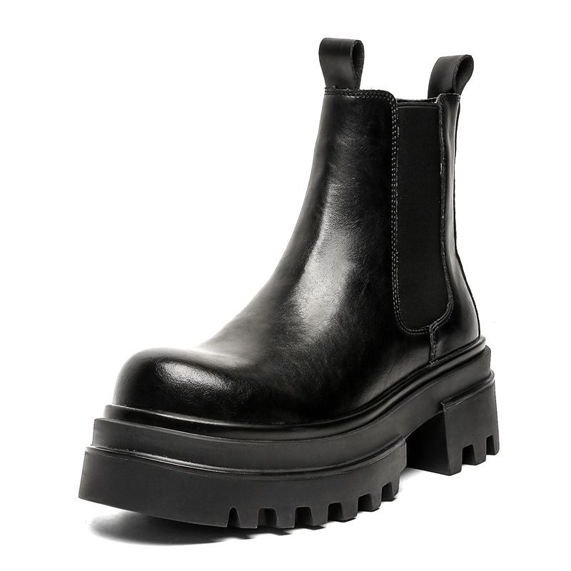 Bottes cigarettes Martin Boots pour hommes Bottes d'hiver à semelles épaisses Bottes courtes_voghion.com