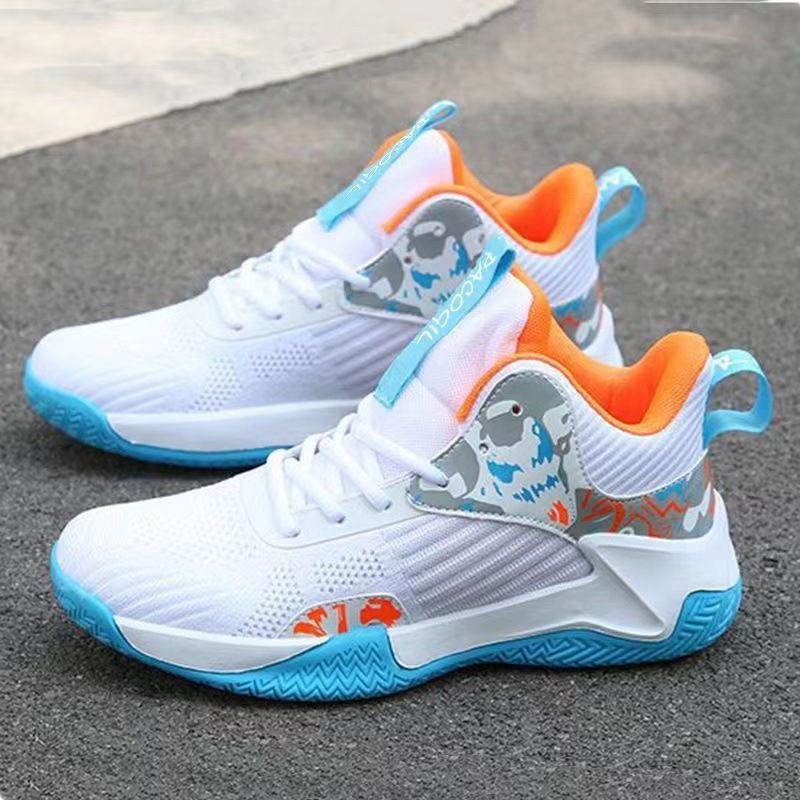 High-top Men's 2025 Summer New Versatile Breathable Trendy Student Sports Mesh Basketball Running Shoes_voghion.com