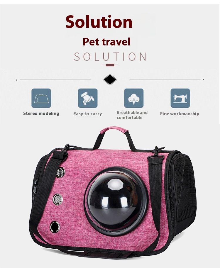 Cat Bag New Klapp Handheld Space Capsule Pet Bag Oxford Stoff Fir Outdoor Crossbody Portable Atem Komfortabel Kaz an Hond Rucksak_voghion.com