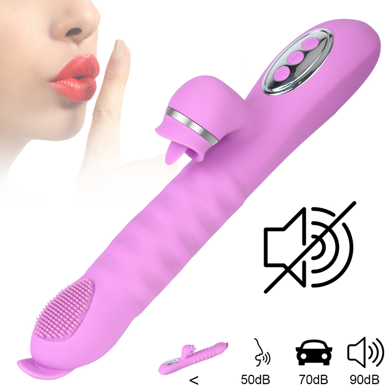 Vibrator Realistische Dildos G Spot Stimulator Heizung Stoßen Teleskop Kaninchen Vibrator Erwachsene Spielzeug für Wom_voghion.com