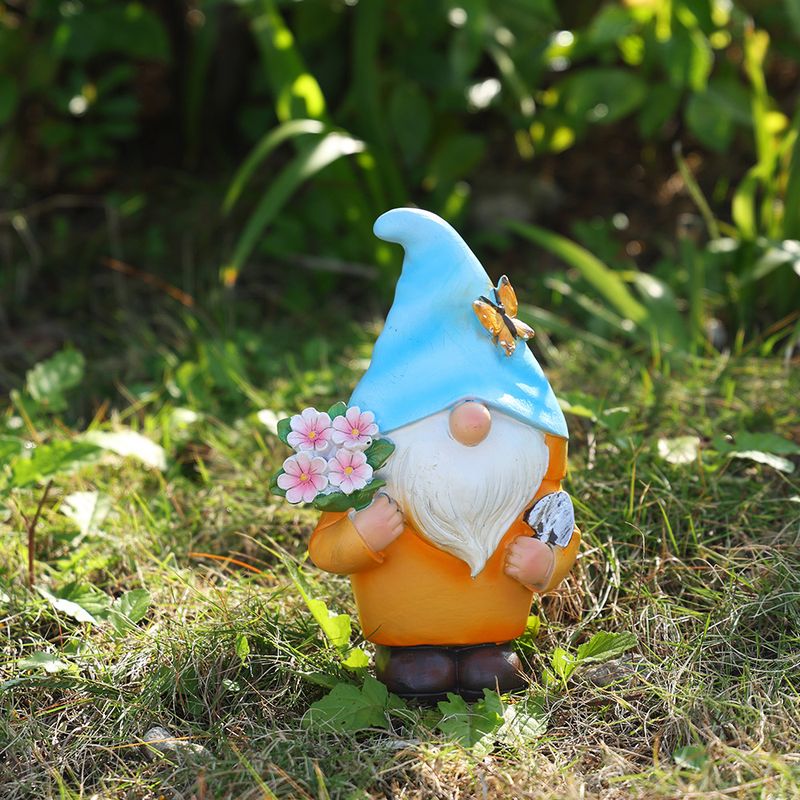 Nuovo vaso da fiori per gnomo, decorazione per casa, giardino, esterno, cartone animato, piccolo gnomo in resina artigianale_voghion.com