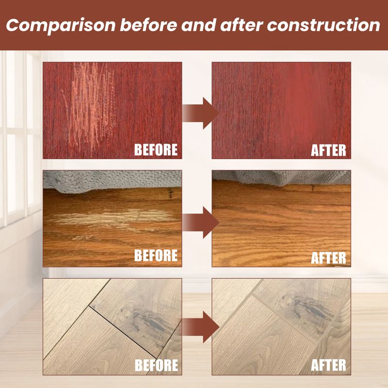 Wood Floor Caulking Agent, Solid Wood Furniture Floor Scratch Repair Waxing Filling Caulking Agent_voghion.com