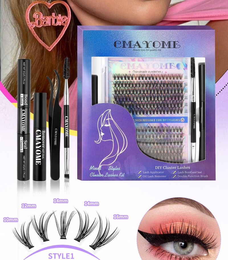 Hot Melt Single Cluster Diy Segmented False Eyelashes 30 40d Box Large Capacity Single Cluster False Eyelashes Gift Box Suit_voghion.com