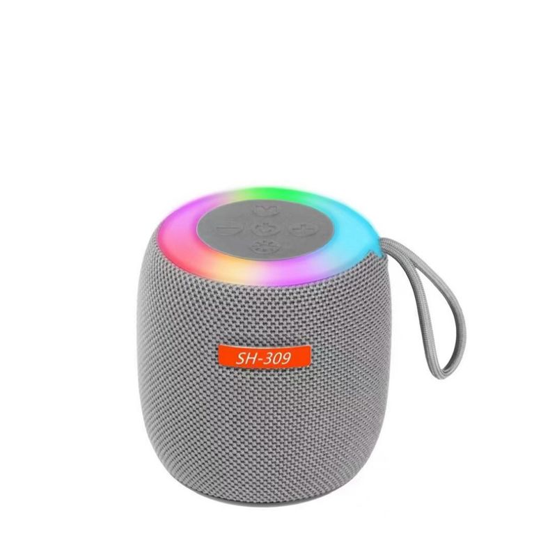 Nieuwe Sh-309 kleurrijke stoffen draadloze Bluetooth draagbare kaartinvoer mini-speaker voor buiten_voghion.com