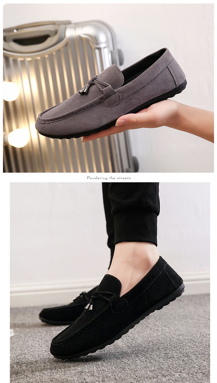 Herrskor Herrmockasiner Slip-on Trendiga slip-on skor för män Alla matchande lata skor Casual koreansk stil Heta rea_voghion.com