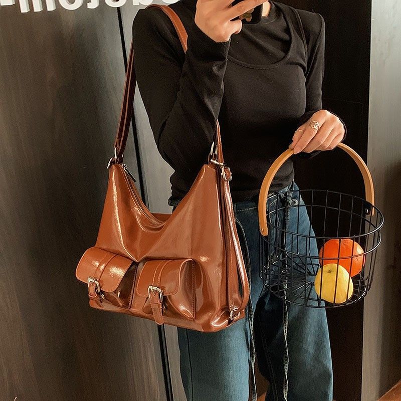 Commuting Office Underarm Tote Bag 2025 New Style Backpack Women's Large Capacity Fashion Handbag_voghion.com