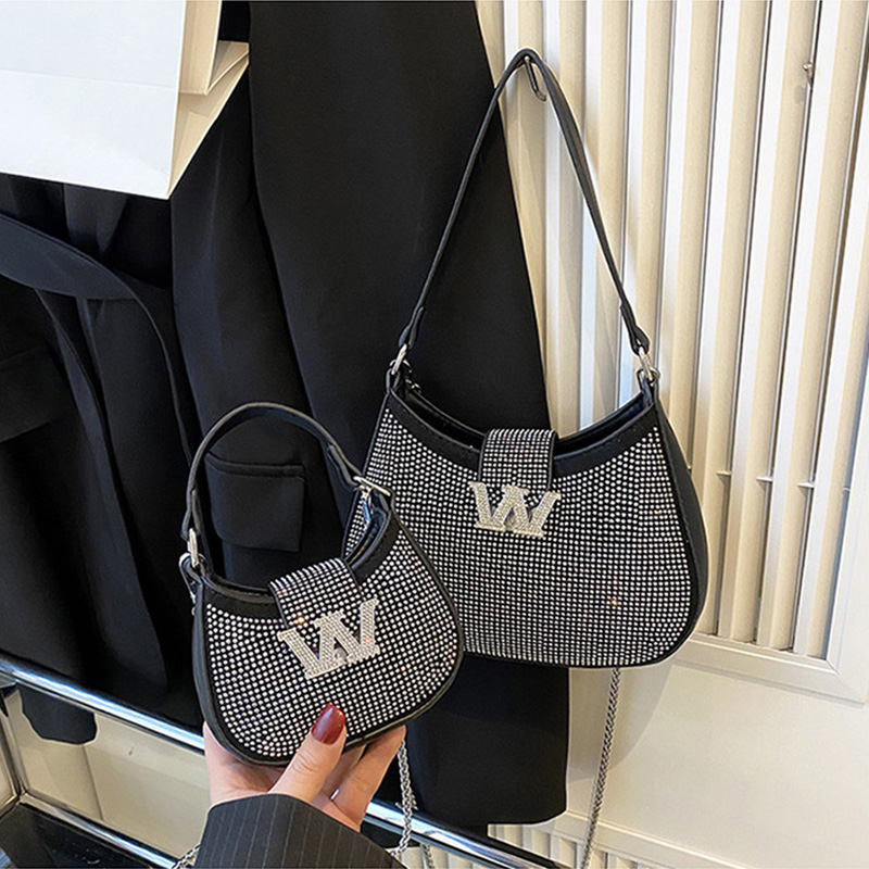 2023 nuove borse per le donne designer mini borsa a tracolla con strass borsa da sera borsa a tracolla con catena_voghion.com