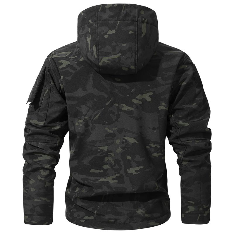 Men’s Softshell Jacket – Tactical Camo Windbreaker With Fleece Lining (S-3XL, 7 Colors)_voghion.com