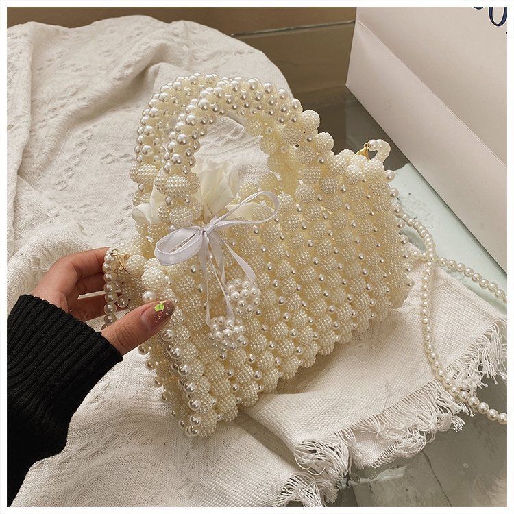 Little Fairy Nuovo 2024 Moda Perline Intrecciate Instagram Popolare Borsa a Tracolla Stile Western_voghion.com