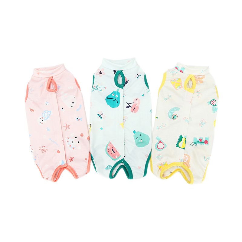 Combinaison de stérilisation respirante pour chats, combinaison de sevrage pour chattes, vêtements fins et doux, anti-léchage, post-opératoires, pour chatons_voghion.com