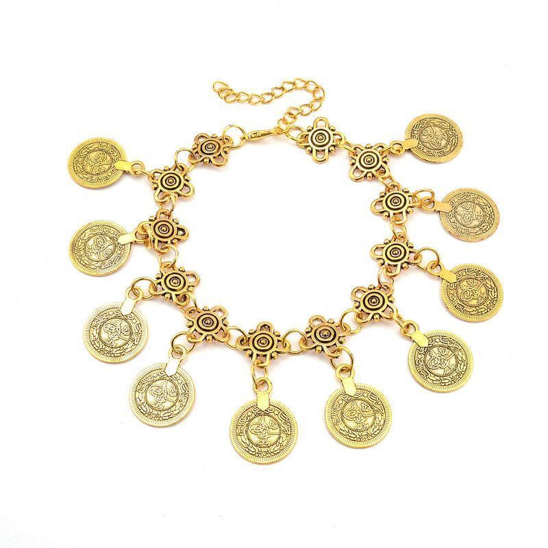 Jewelry Personalized Fashion Women's tassel Coin Bracelet Decoration_voghion.com