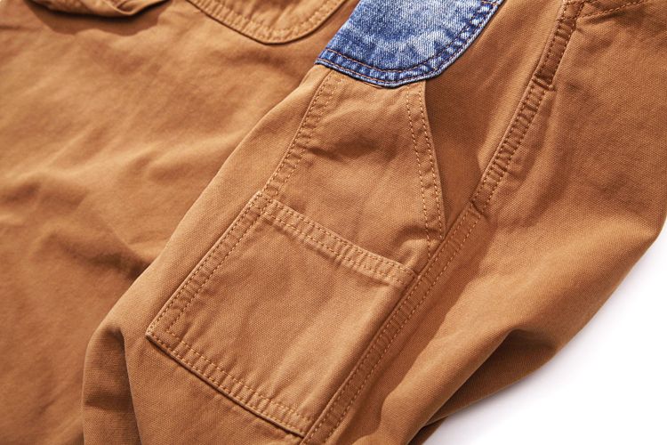 Man's clothing Overalls men's loose straight-leg overalls trend with ripped retro casual jeans trend_voghion.com