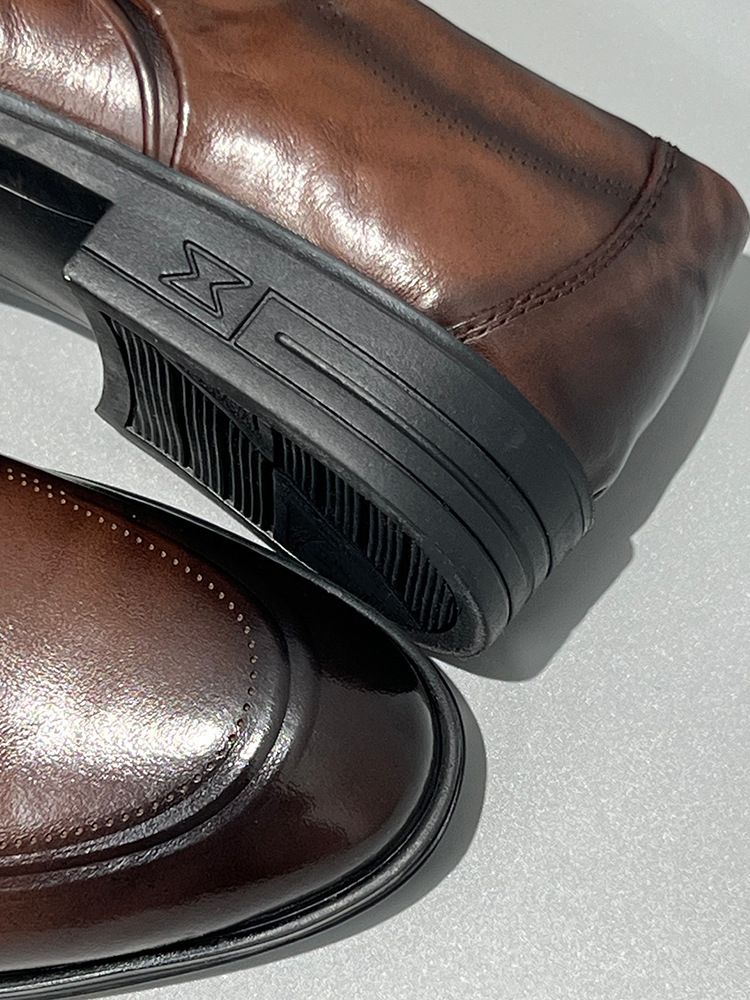 Hochwertige, vielseitige Slip-On-Schuhe aus echtem Leder mit spitzer Zehenpartie, Business Casual, formelle erste Schicht aus Rindsleder für Herren_voghion.com