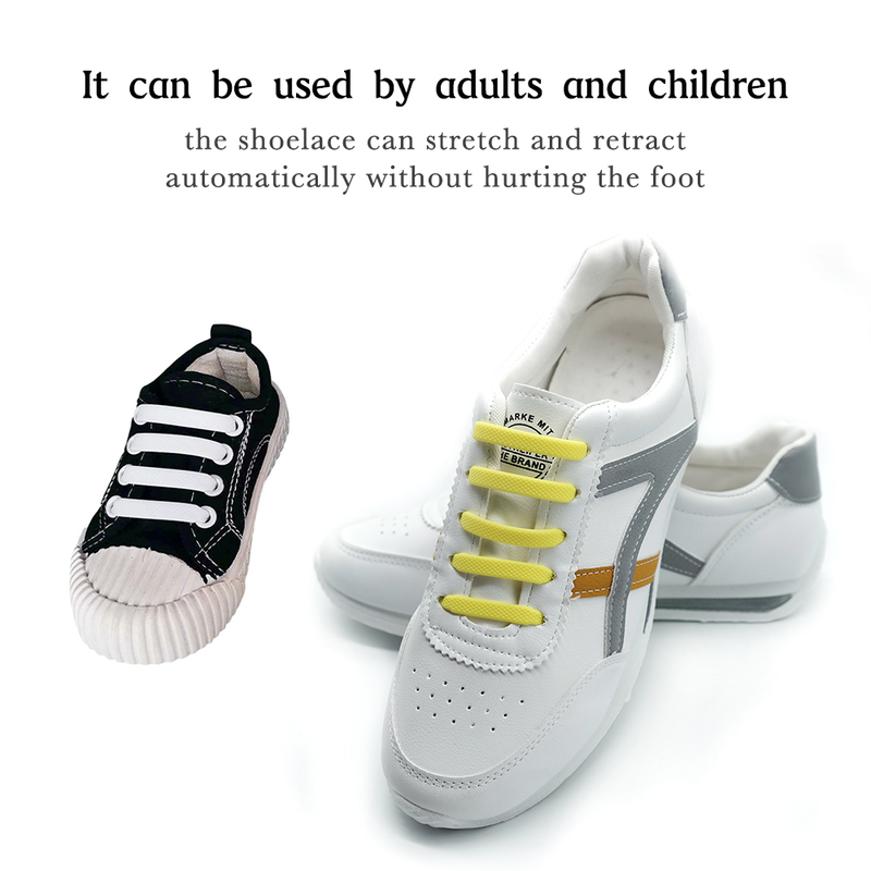 16 pz/lotto Scarpe Elastiche In Silicone Senza Cravatta Scarpe Creative Lazy Gomma Lace 13 Colori Bambini Scarpe Da Ginnastica Per Adulti Veloce_voghion.com