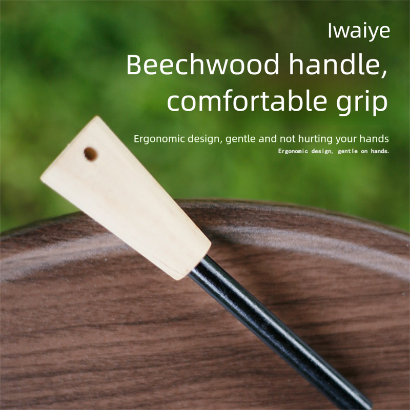 Outdoor Camping Gear Wilderness Survival Tool Magnesium Rod Fire Starter Wooden Handle Flint Stick Hiking_voghion.com