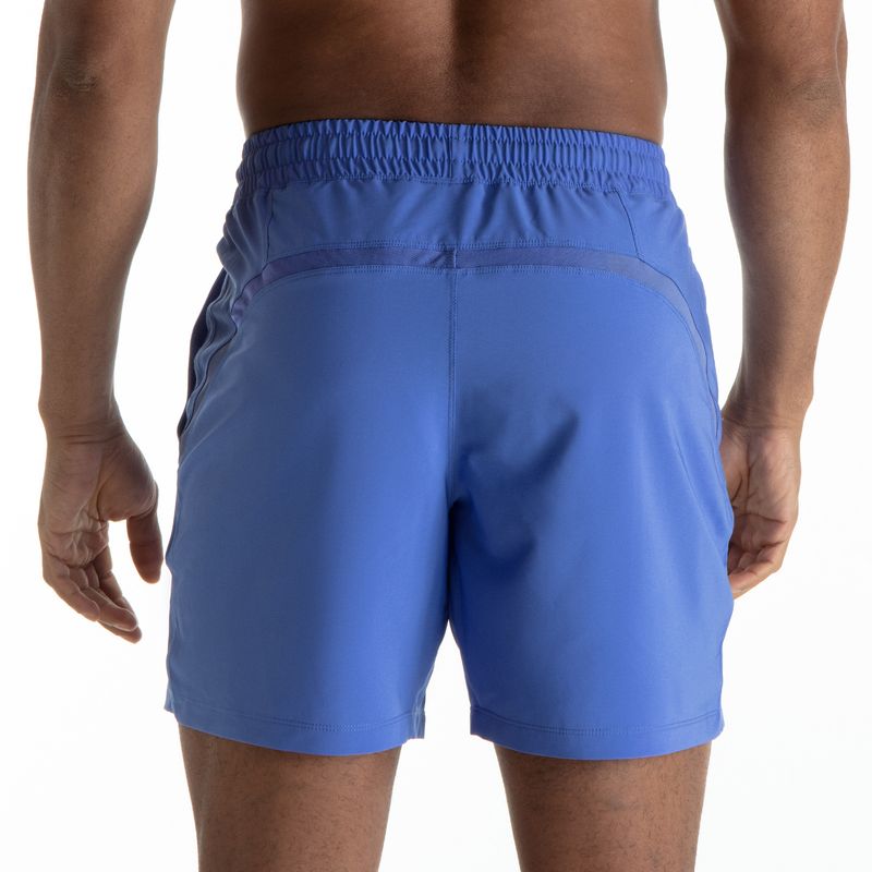 Men's Multi-Sport Training Shorts - Lightweight & Quick-Dry For Running Pickleball & Gym (4-Way Stretch UPF50+ Black/Blue S-XXL)_voghion.com