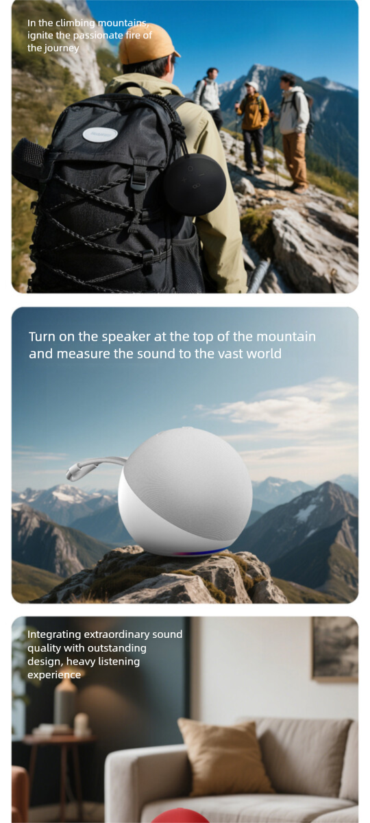 New Wireless Fabric Outdoor Subwoofer Desktop Mini Bluetooth Speaker_voghion.com