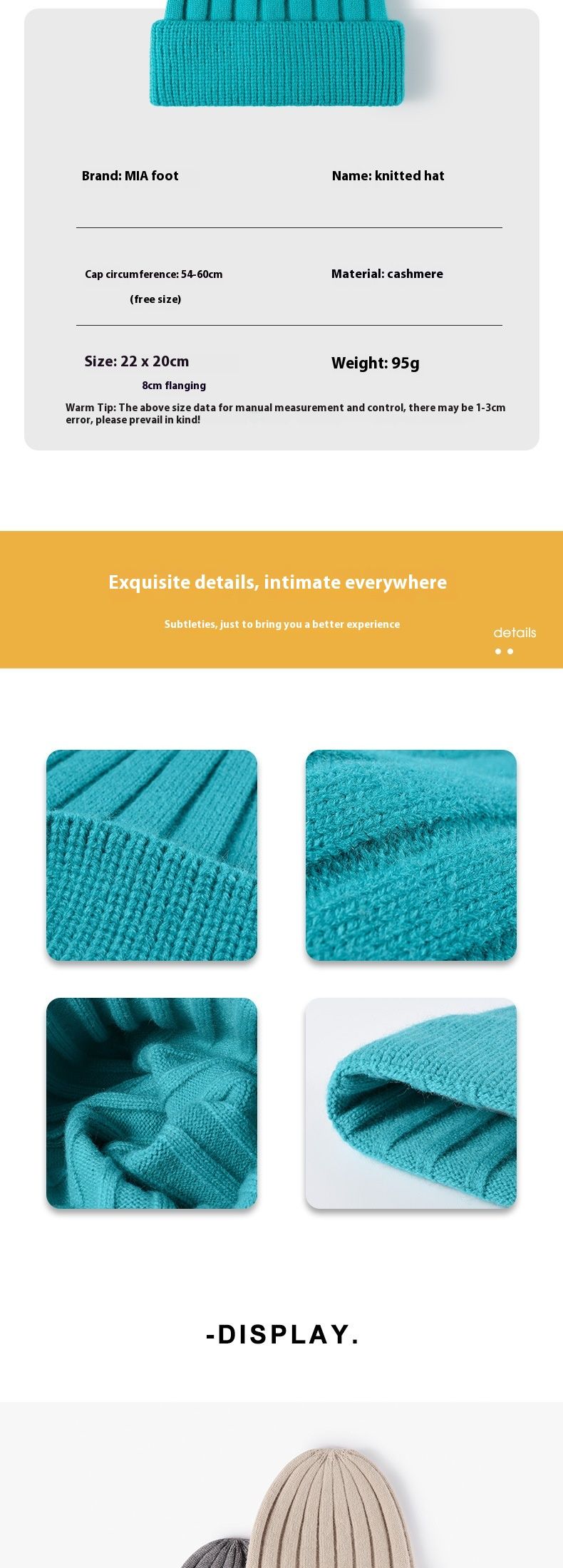 Knitted Hat For Women Versatile In Europe And America Warm And Cold Hat For Autumn And Winter Fashionable Outdoor Thick Men's Woolen Hat_voghion.com