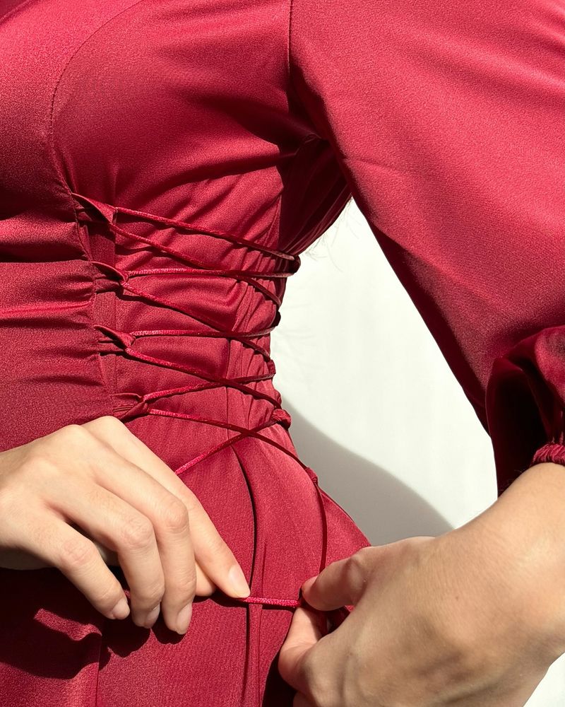 Women's Clothing Middle East Dubai Robe Solid Color Satin Long Skirt_voghion.com