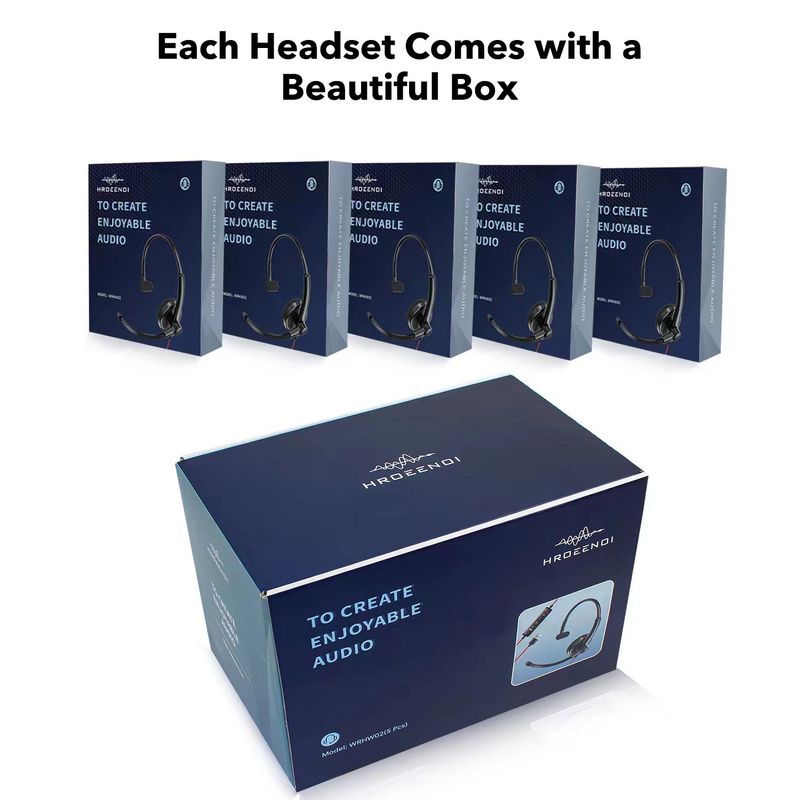 Professionelles, leichtes Callcenter-Headset mit geräuschunterdrückendem Mikrofon und USB-Anschluss für klare Kommunikation – ideal für Fluggesellschaften_voghion.com