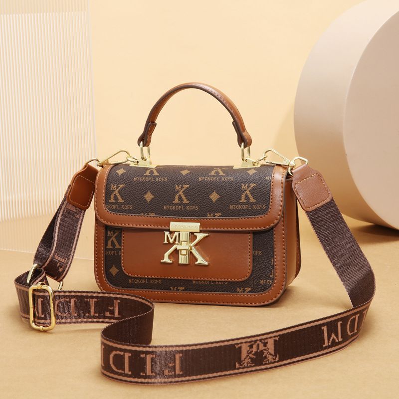 Borsa a tracolla singola con texture quadrata piccola, modello 2025, molto venduta_voghion.com