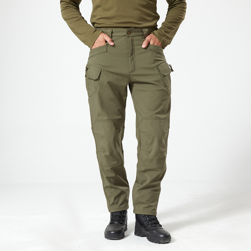 Man's clothing Men's outdoor sports tactical pants 3-in-1 fleece soft shell waterproof camouflage assault pants_voghion.com