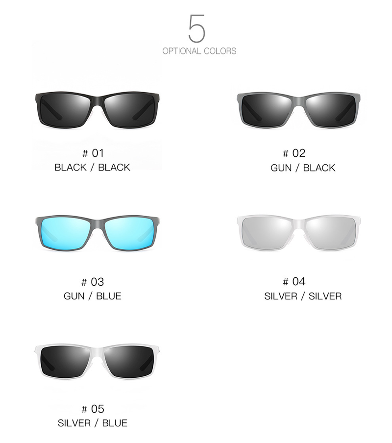 Neue polarisierte Sonnenbrille XY160 aus Aluminium-Magnesium-Serie für Herren aus Kohlefaser mit Fußseide-Zubehör_voghion.com