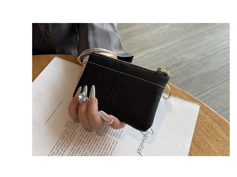 Wallet Card Cases Leather Coin Purse New Ultra Thin Exquisite Mini Compact Key Bag Coin Bag Ladies Short Wallet_voghion.com
