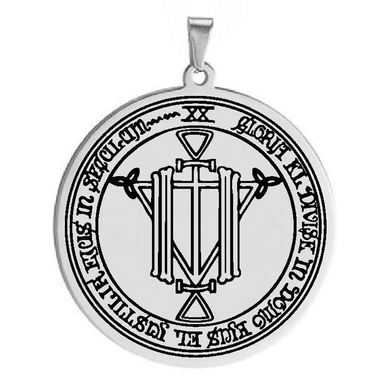 Čast i bogatstvo: Nakit od titana s petokrakom zvijezdom, amulet Solomon, laserski rezani privjesak od nehrđajućeg čelika_voghion.com