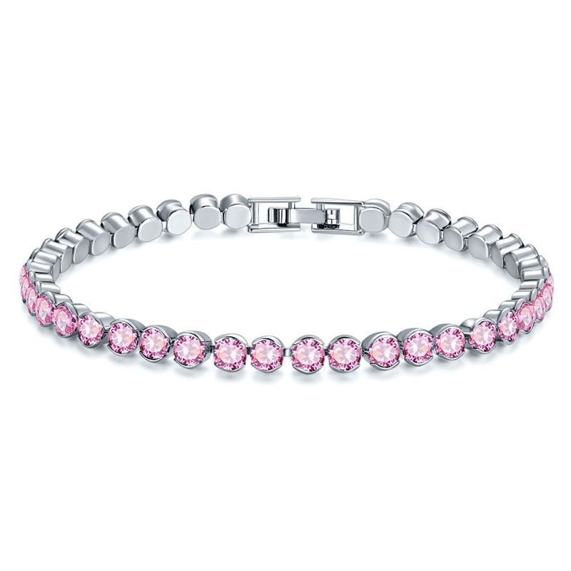 fashion Jewelry Multi-color Round Dia Female Zircon Bracelet Hot Sale_voghion.com