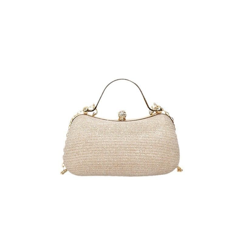 Borsa a tracolla con catena glitterata, nuova borsa alla moda, versatile e di nicchia, da donna_voghion.com