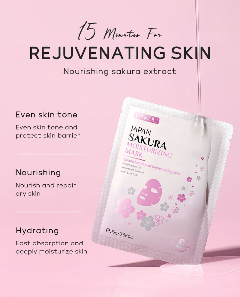 LAIKOU Sakura Moisturizing Mask 25g Hydrating Moisturizing Skin Brightening Moisturizing_voghion.com