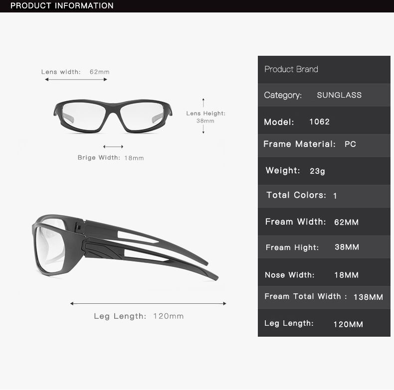 Gafas de sol fotocromáticas polarizadas HOOLDW de moda para hombre, para deportes al aire libre, gafas de sol camaleónicas, gafas de conducción, gafas que cambian de color_voghion.com