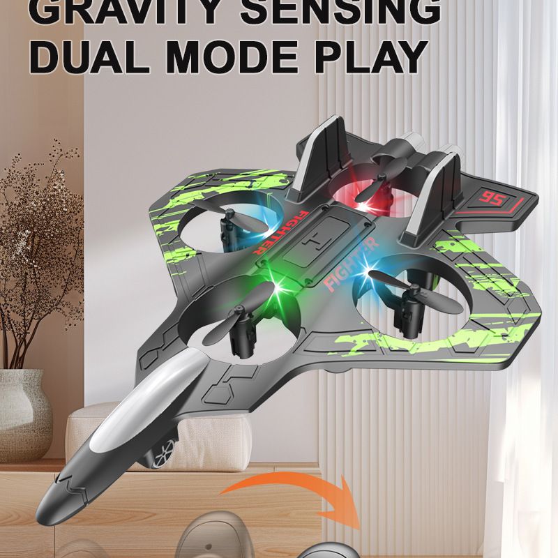Espuma controle remoto aeronave drone planador queda resistente quadricóptero brinquedos infantis_voghion.com